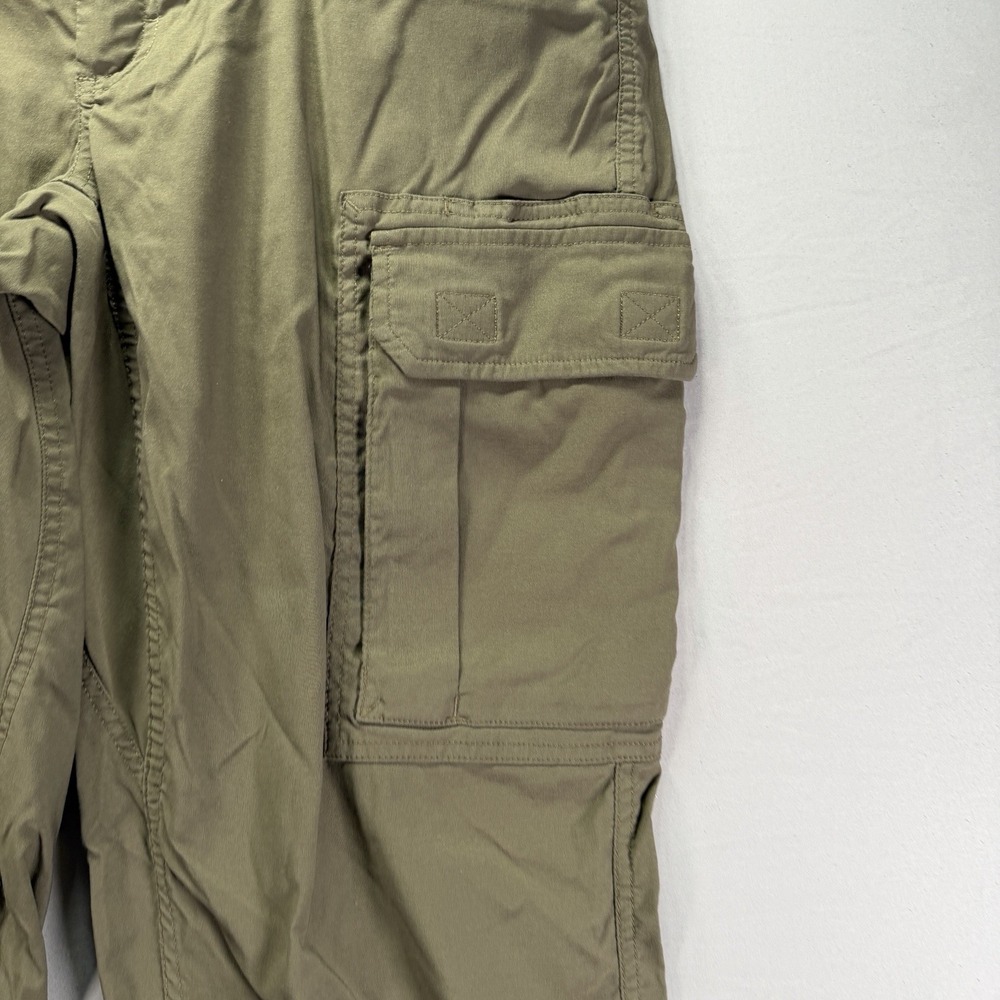 Duluth Trading Cargo Pants Men Large 34x34 Nylon Work Forest Green Dad Hike Camp - Picture 5 of 14